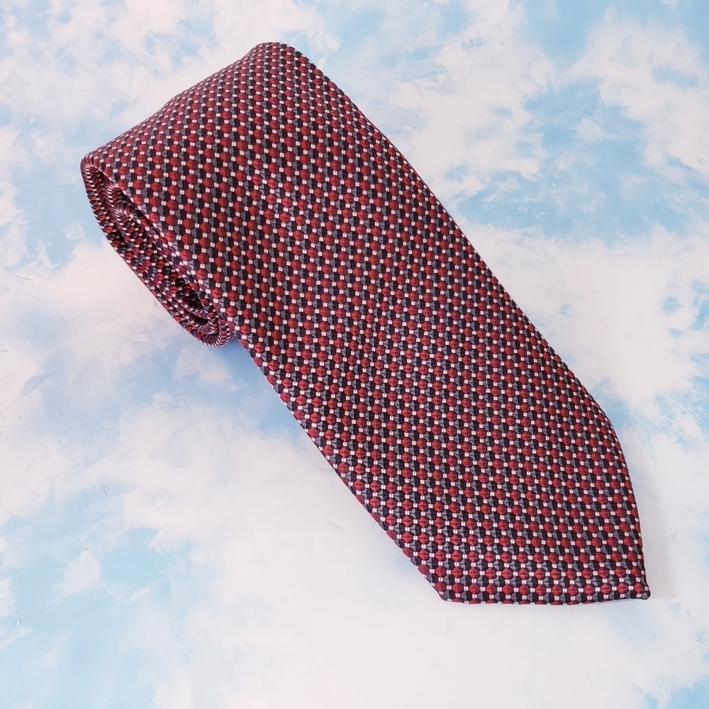 Croft & Barrow Textured‎ Red and Blue Tie
